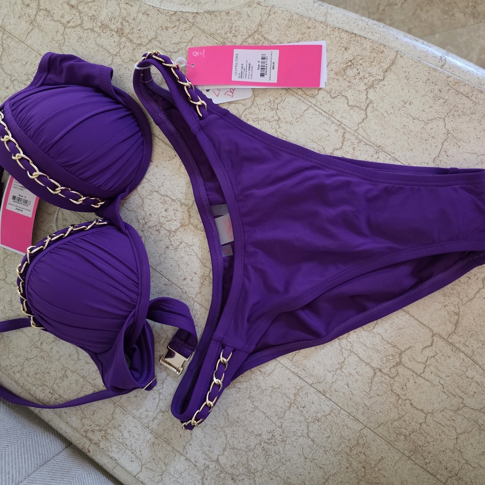 Lilly Pulitzer Purple Jewel-Toned Bikini